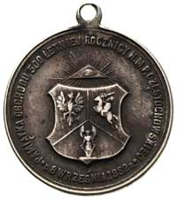medalik okrągły z uszkiem sygnowany Głowacki wybity w 1882 na paniątkę 500-lecia Obrazu Matki Bosk..