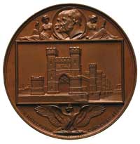 medal na 600 lecie nadania praw miejskich Tczewa, 1860 r., Aw: Stojący z włócznia i tarczą książe ..