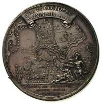 Piotr I 1699-1725, medal - bitwa nad Pełkiną 6.10.1713, Aw: Popiersie w prawo, na ramieniu sygn. T..