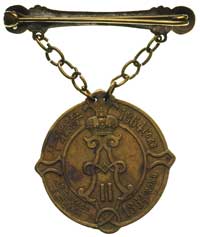 Aleksander II 1855-1881, odznaka ławnika, 19.02. / 2.03.1864, polskie napisy, z zawieszką na łańcu..