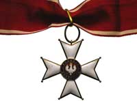II RP 1918-1939, krzyż komandorski Orderu Odrodzenia Polski (III klasa), mosiądz złocony 58 mm, fr..