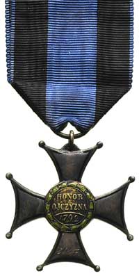 II RP 1918-1939, krzyż srebrny Orderu Virtuti Militari V klasa, typ z 1923 roku, miedź srebrzona 3..