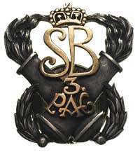 II RP 1918-1939, odznaka pamiątkowa 3 pułku arty
