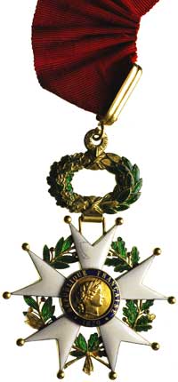 Legia Honorowa, krzyż wielki, III Republika (1870-1947), złoto 63x63 mm, na stronie głównej punca ..
