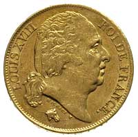 20 franków 1817 A, Paryż, Gadoury 1028, Fr. 538, złoto 6.45 g