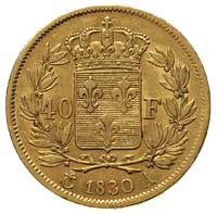 40 franków 1830 A, Paryż, Gadoury 1105, Fr. 547, złoto 12.87 g
