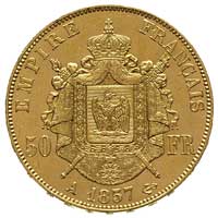 50 franków 1857 A, Paryż, Gadoury 1111, Fr. 571, złoto 16.10 g