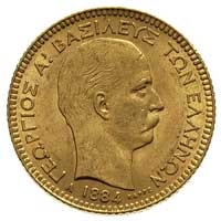 20 drachm 1884, Paryż, Fr. 18, złoto 6.44 g
