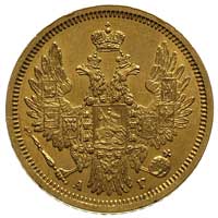 5 rubli 1853, Petersburg, Fr. 155, Bitkin 36, złoto 6.54 g, ładne