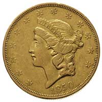 20 dolarów 1850, Filadelfia, Fr. 169, złoto 33.34 g