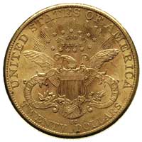 20 dolarów 1891 / CC, Carson City, Fr. 179, złoto 33.41, bardzo rzadkie, wybito 5.000 sztuk