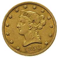 10 dolarów 1850, Filadelfia, Fr. 155, złoto 16.68 g