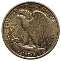 1/2 dolara 1943, Filadelfia, piękny egzemplarz, 