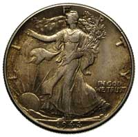 1/2 dolara 1944, Filadelfia, piękny egzemplarz, 