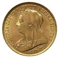 1/2 suwerena 1901, Londyn, Fr. 397, złoto 3.99 g