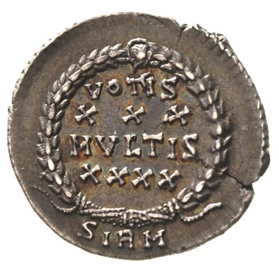 Konstancjusz II 337-361, silikwa, Sirmium, Aw: P