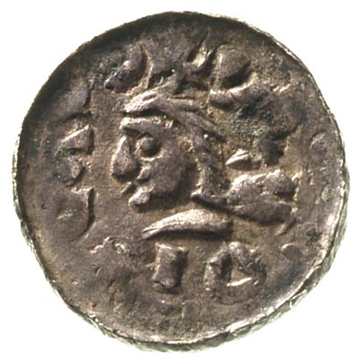 Władysław Herman 1081-1102, denar, Aw: Głowa, w otoku napis, Rw: Budowla z trzema wieżami, w otoku napis, Stronczyński 35, 0.81 g