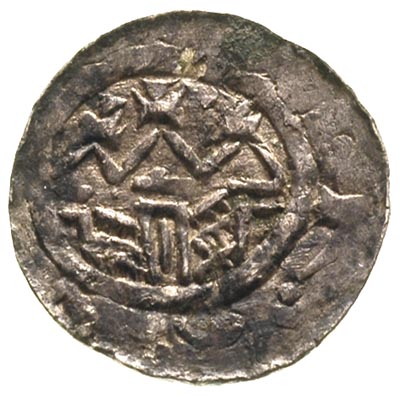 Władysław Herman 1081-1102, denar, Aw: Głowa, w otoku napis, Rw: Budowla z trzema wieżami, w otoku napis, Stronczyński 35, 0.81 g