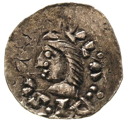 Władysław Herman 1081-1102, denar, Aw: Głowa, w otoku napis, Rw
