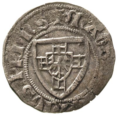 Henryk von Plauen 1410-1413, szeląg, Gdańsk, Aw: