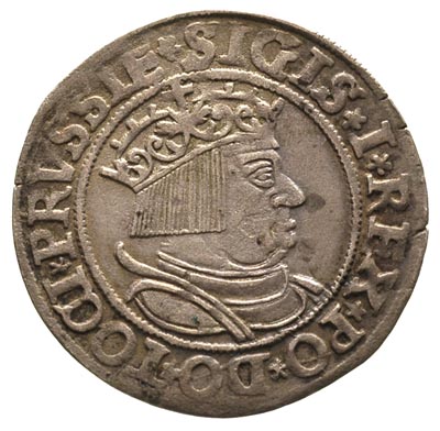 grosz 1534, Toruń, patyna