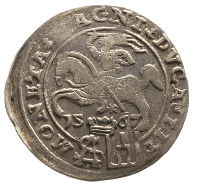 grosz na stopę polską 1567, Tykocin, odmiana z t