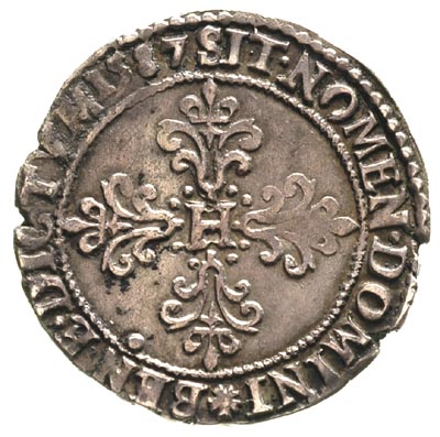1/2 franka 1587, Nantes, Duplessy 1131, ciemna patyna