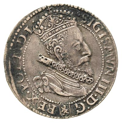 szóstak 1599, Malbork, mała głowa, drobna wada b