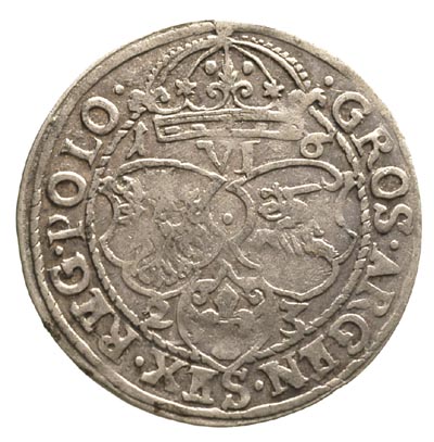 szóstak 1623, Kraków, rzadka odmiana z datą 1 VI 6 / 2-3, T. 5