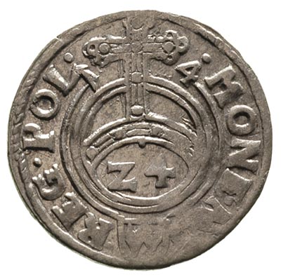 półtorak 1614, Bydgoszcz, ciekawa odmiana z orłem na awersie, T. 4, ładne lustro, rzadki w tym stanie zachowania