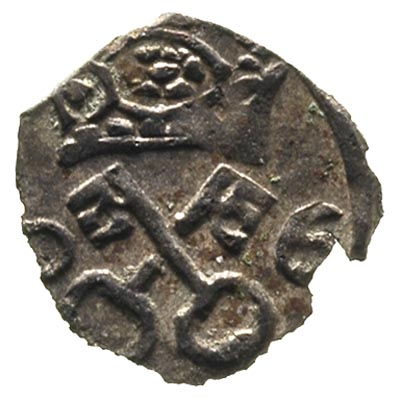 denar 1606, Poznań, T. 4, nieco wyszczerbiony krążek ale w pełni czytelny egzemplarz