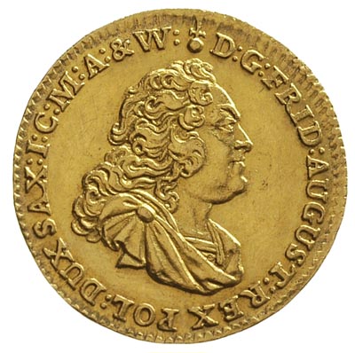 dukat 1750, Drezno, H-Cz. 4700, Fr. 2845, złoto 