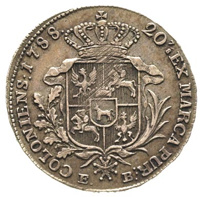 półtalara 1788, Warszawa, litery E-B szeroko roz
