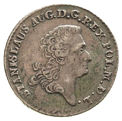 złotówka 1766, Warszawa, wieniec z drobnych listków, Plage 274