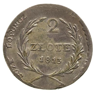 2 złote 1813, Zamość, Plage 125, ładne, patyna