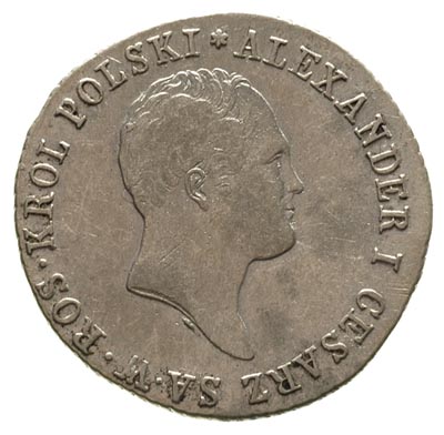 1 złoty 1818, Warszawa, Plage 62, Bitkin 842, minimalne ślady czyszczenia