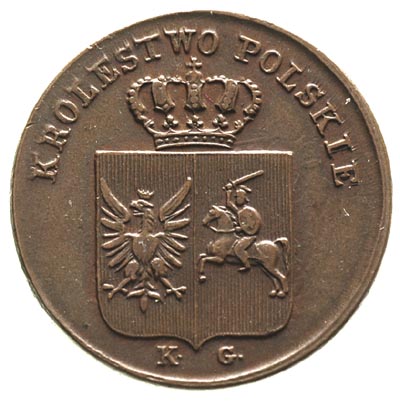 3 grosze 1831, Warszawa, łapy orła proste, Plage