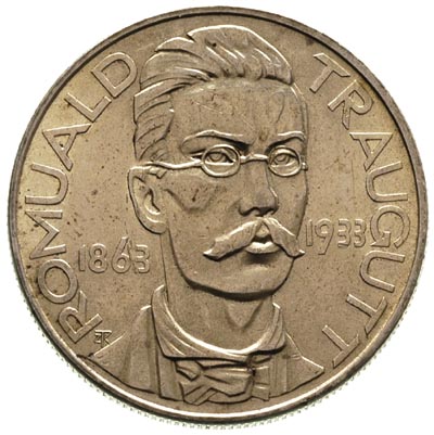 10 złotych 1933, Warszawa, Romuald Traugutt, Parchimowicz 122, patyna z delikatnym złotawym odcieniem