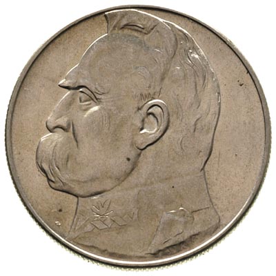 10 złotych 1935, Warszawa, Józef Piłsudski, Parchimowicz 124 b, bardzo ładne