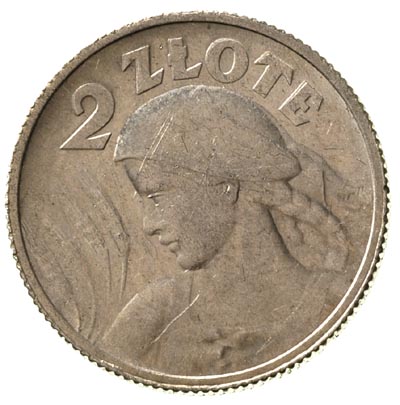 2 złote 1924, Paryż, pochodnia po dacie, Parchimowicz 109 a, drobne rysy
