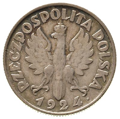 2 złote 1924/H, Birmingham, Parchimowicz 109 b, rzadkie