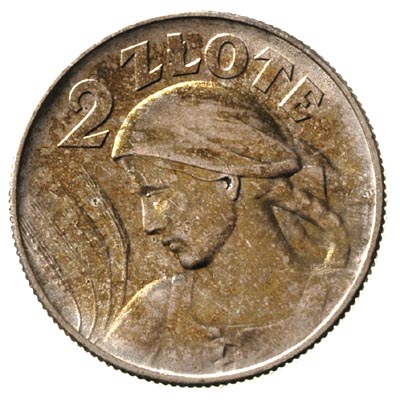 2 złote 1925, Londyn, kropka po dacie, Parchimowicz 109 d, ładnie zachowane, złocista patyna