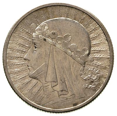 2 złote 1933, Warszawa, Głowa Kobiety, Parchimowicz 110 b, bardzo ładny egzemplarz