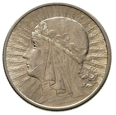2 złote 1934, Warszawa, Głowa Kobiety, Parchimowicz 110 c, delikatna, patyna