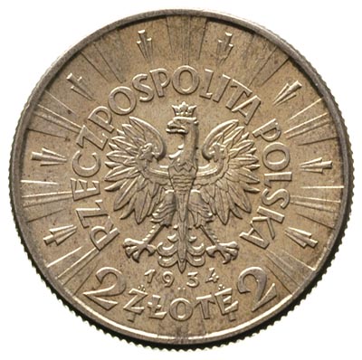 2 złote 1934, Warszawa, Józef Piłsudski, Parchimowicz 111 c, delikatna patyna