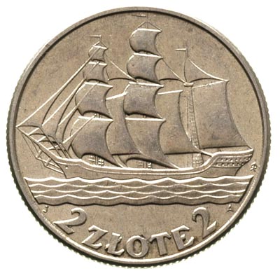 2 złote 1936, Warszawa, Żaglowiec, Parchimowicz 