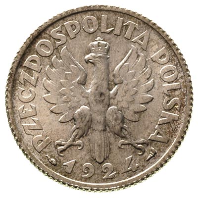 1 złoty 1924, Paryż, Parchimowicz 107 a, wyśmienity stan zachowania