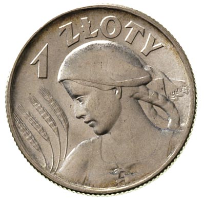 1 złoty 1925, Londyn, Parchimowicz 107 b, bardzo ładnie zachowane