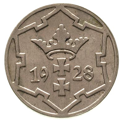 5 fenigów 1928, Berlin, Parchimowicz 55 b, rzads