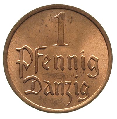 1 fenig 1937, Berlin, Parchimowicz 53 e, wyśmienity egzemplarz